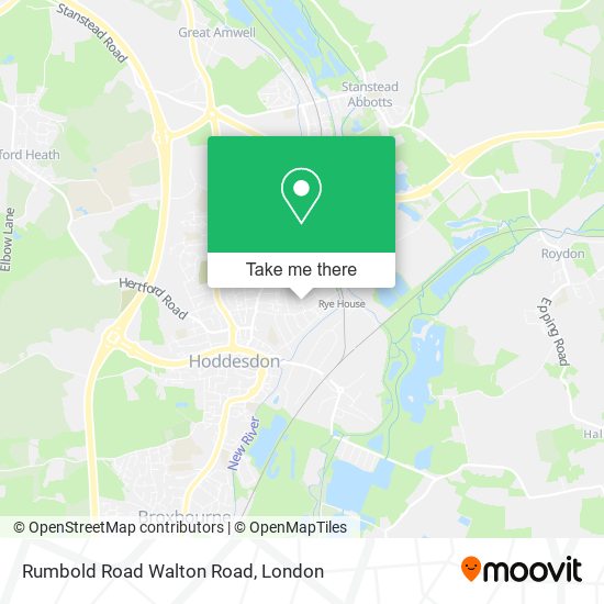 Rumbold Road Walton Road map