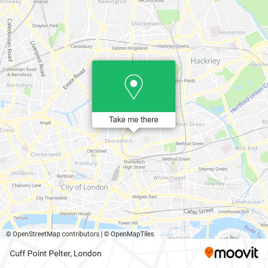 Cuff Point Pelter map