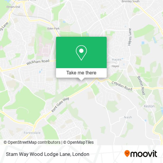 Stam Way Wood Lodge Lane map