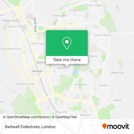 Bedwell Colestrete map
