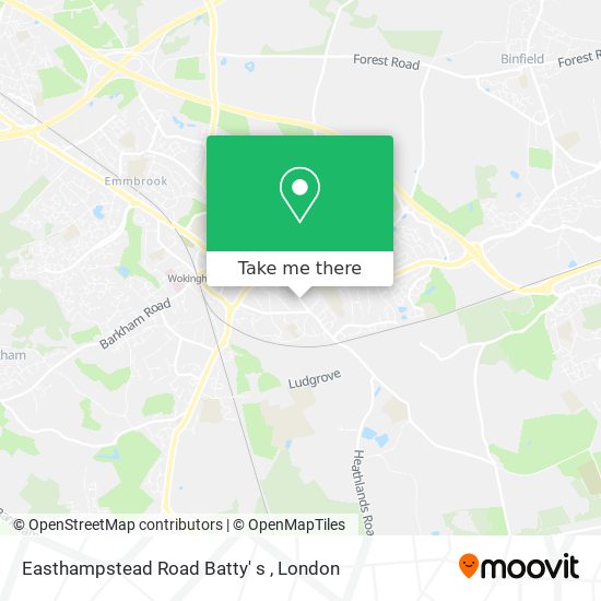 Easthampstead Road Batty' s map