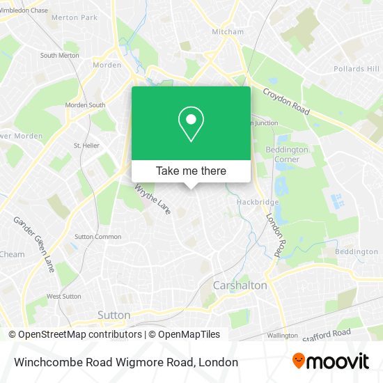 Winchcombe Road Wigmore Road map