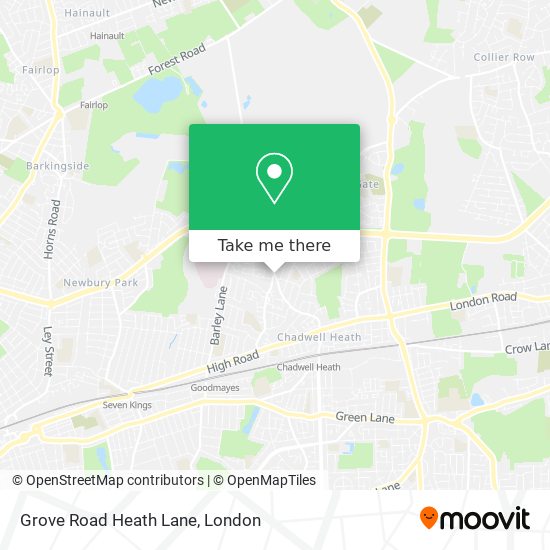 Grove Road Heath Lane map