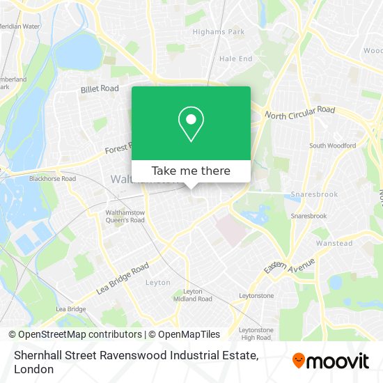 Shernhall Street Ravenswood Industrial Estate map