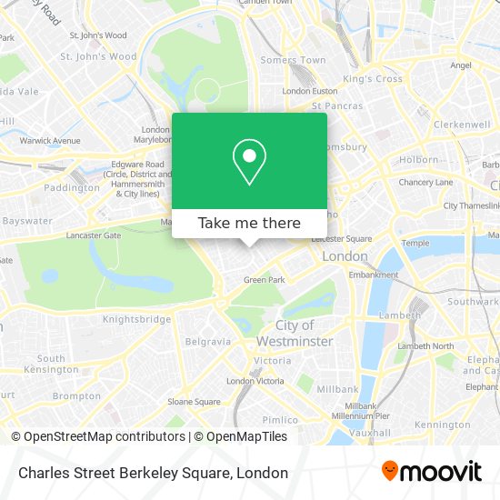 Charles Street Berkeley Square map