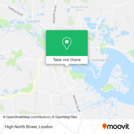 High North Street map