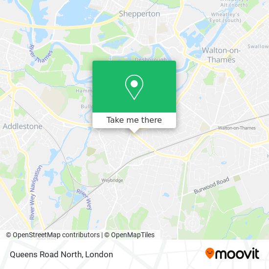 Queens Road North map