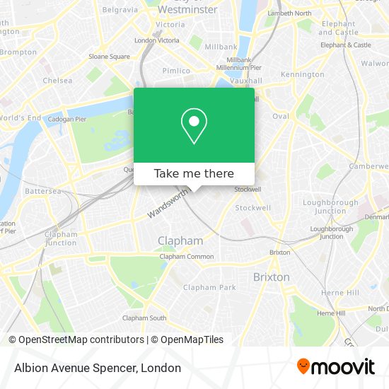 Albion Avenue Spencer map