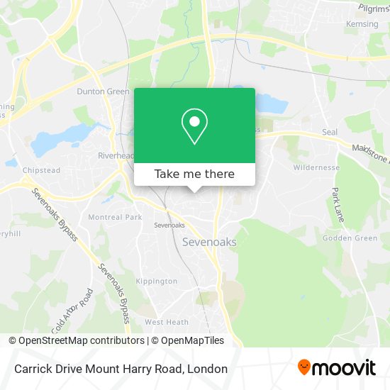 Carrick Drive Mount Harry Road map