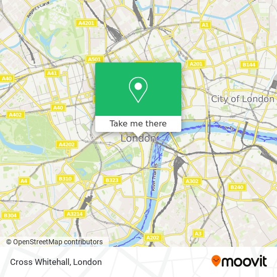 Cross Whitehall map