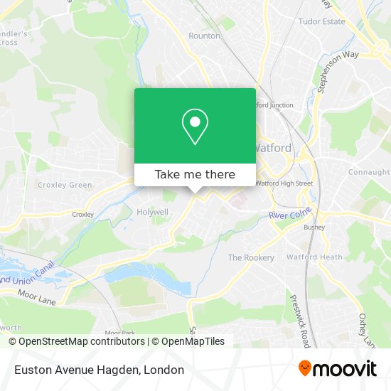 Euston Avenue Hagden map