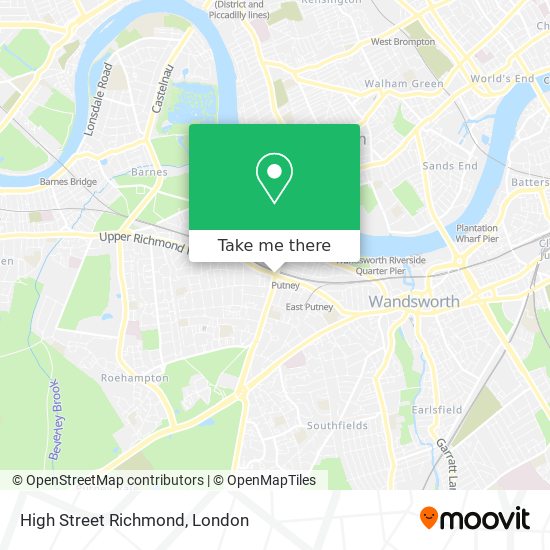 High Street Richmond map