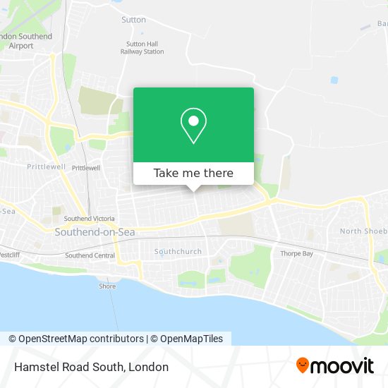 Hamstel Road South map