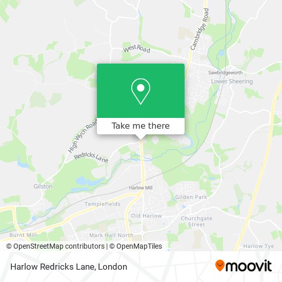 Harlow Redricks Lane map