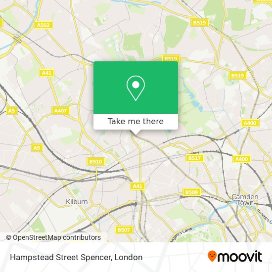 Hampstead Street Spencer map