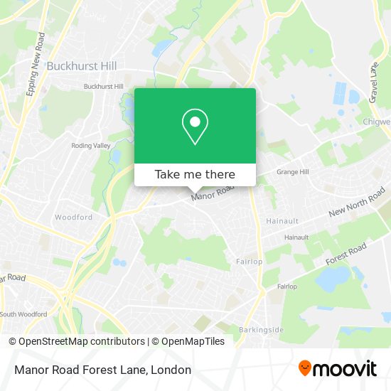 Manor Road Forest Lane map