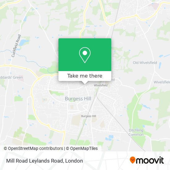 Mill Road Leylands Road map