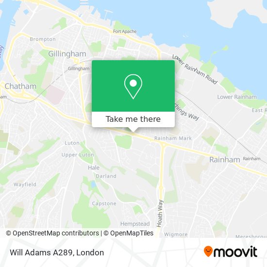 Will Adams A289 map