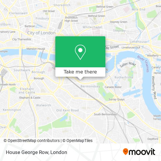 House George Row map