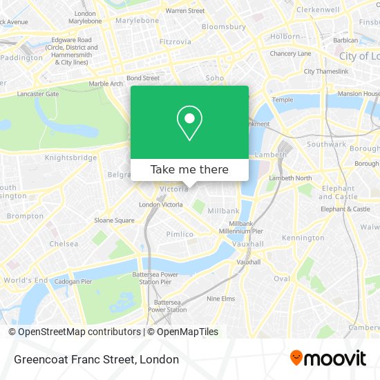 Greencoat Franc Street map