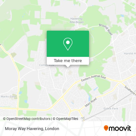 Moray Way Havering map