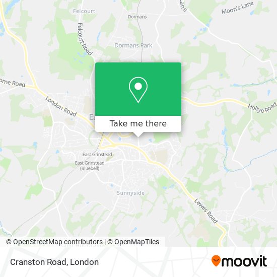 Cranston Road map