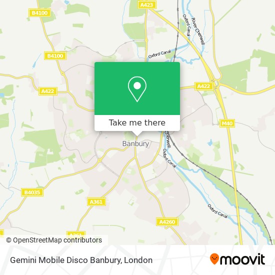 Gemini Mobile Disco Banbury map