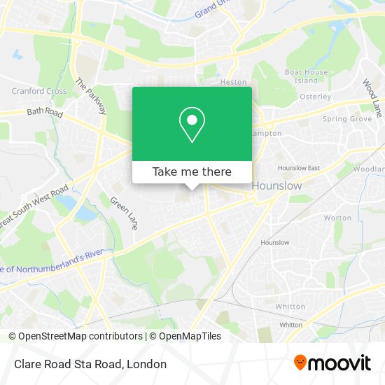 Clare Road Sta Road map