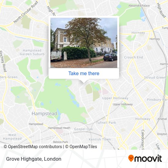 Grove Highgate map