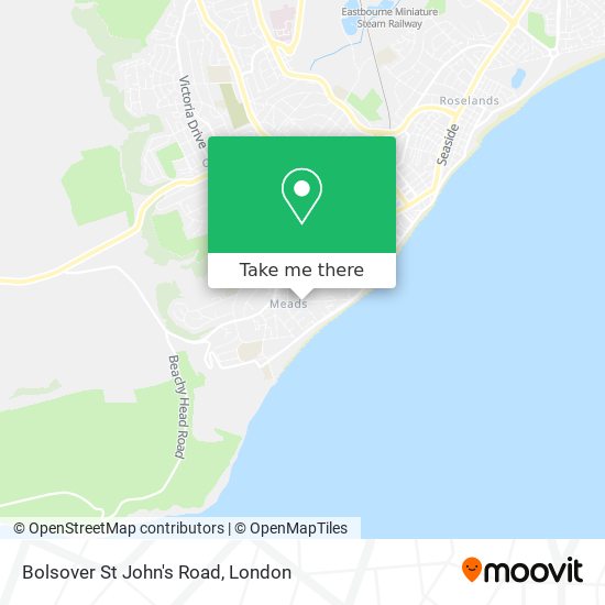Bolsover St John's Road map