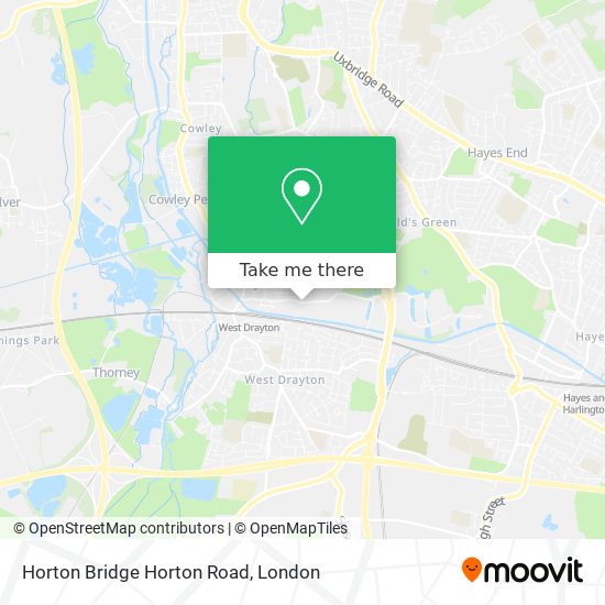 Horton Bridge Horton Road map