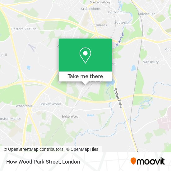 How Wood Park Street map