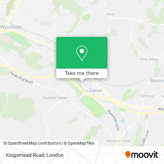Kingsmead Road map