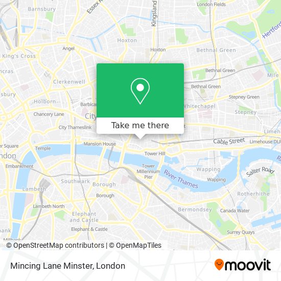 Mincing Lane Minster map