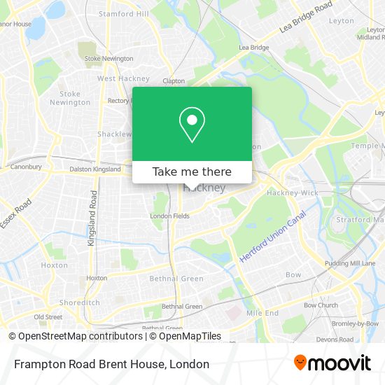 Frampton Road Brent House map