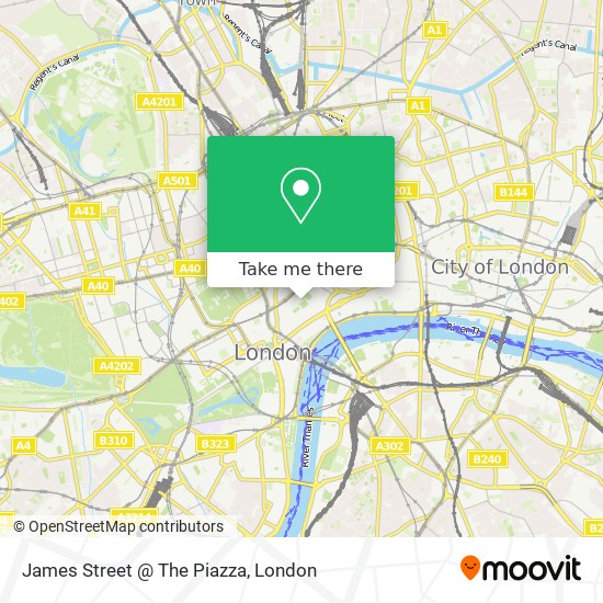 James Street @ The Piazza map