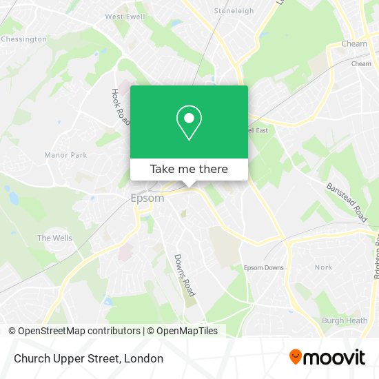Church Upper Street map