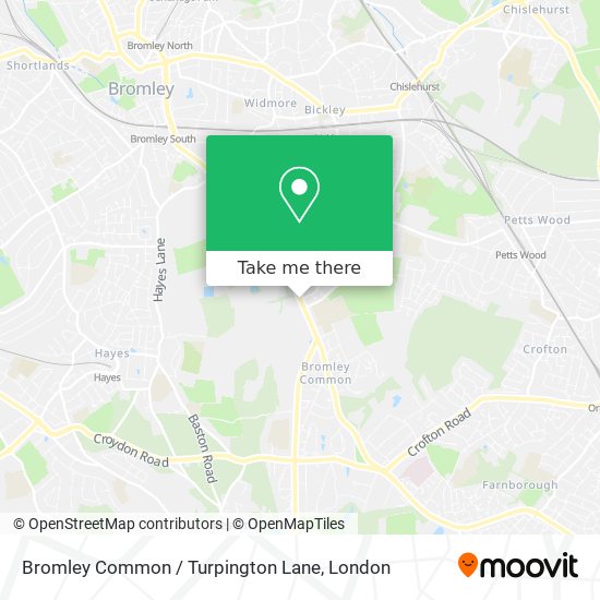 Bromley Common / Turpington Lane map
