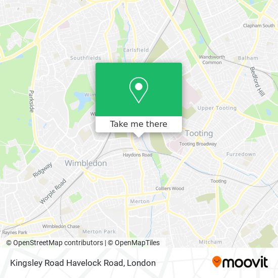 Kingsley Road Havelock Road map