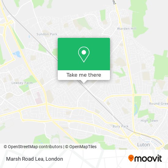 Marsh Road Lea map