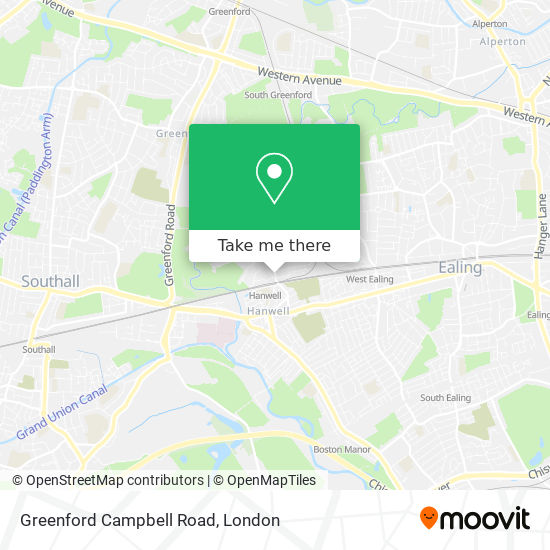 Greenford Campbell Road map