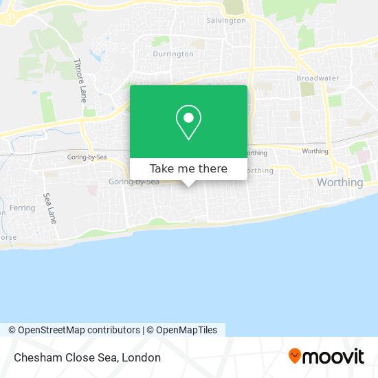 Chesham Close Sea map