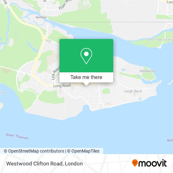 Westwood Clifton Road map