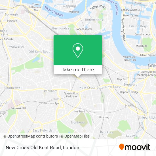 New Cross Old Kent Road map