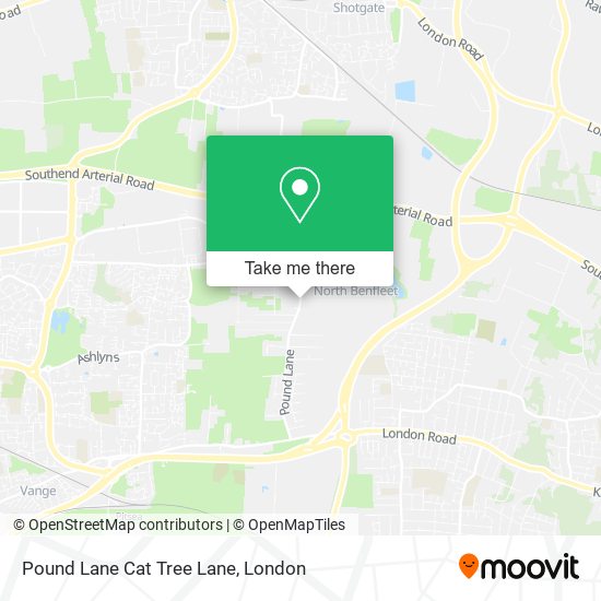 Pound Lane Cat Tree Lane map