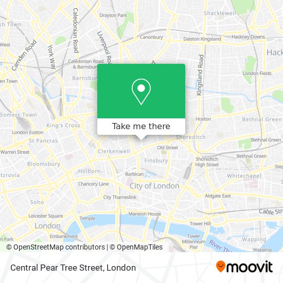 Central Pear Tree Street map