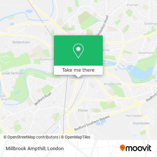 Millbrook Ampthill map