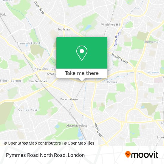 Pymmes Road North Road map