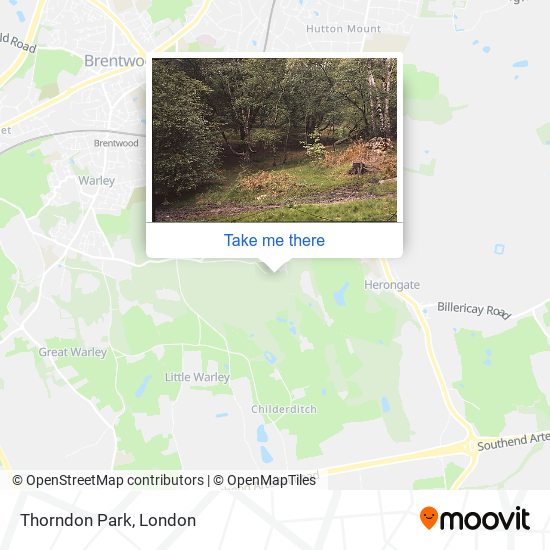 Thorndon Park map