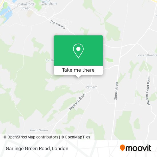 Garlinge Green Road map